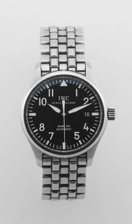 A Gentleman's stainless steel IWC Schaffhausen 'Mark XVI' wristwatch