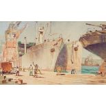 Nils Andersen; Loading Ships in the Harbour