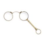 15ct gold lorgnette Dixey, 3 New Bond St, London W