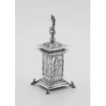 An Edward VII silver candlestick and cover, Wakely & Wheeler, London, 1911