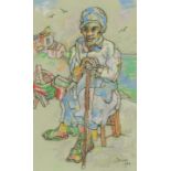 Gregoire Boonzaier; Grandmother with Walking Stick