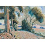 Sydney Carter; Country Road with Gum Trees