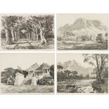 Tinus de Jongh; Bome (Trees), Bergvliet; Cottage, Kirstenbosch; Rhodes Memorial; Berg River, Jonkers