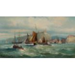 Follower of Hubert Thornley and William Thornley; Fishing Boats off Whitby