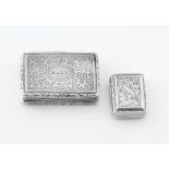 A William IV silver vinaigrette, Ledsam, Vale & Wheele, Birmingham, 1830