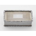 An Elizabeth II silver snuff box, Garrard & Co Ltd, Birmingham, 1968