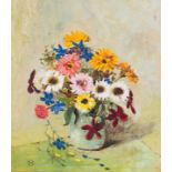 Nita Spilhaus; Flowers in a Vase