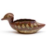 A Rorke's Drift stoneware bird-shaped bowl