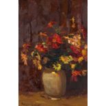 Adriaan Boshoff; Vase of Orange Flowers