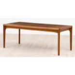 A Danish teak coffee table, c.1960s, designed by Henning Kjaernulf for Vejle Stole Mobelfabrik, Denm