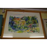 Fred Yates, 'La Petite Chaumiere, Suzette, Vaucluse', signed and dated 1990, further inscribed