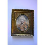 English school, 19th century, a portrait miniature of Admiral Lord Nelson, watercolour, 8.5 x 6.