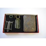 Antiquities: an interesting group of five items, comprising three buckles and two rings.