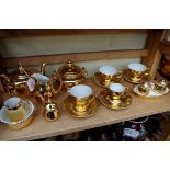 A small collection of Royal Worcester gilt wares.
