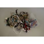 A selection of silver and other bangles and bracelets; together with a quantity of glass Pandora