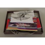 Indianapolis Motor Speedway: a small collection of items, to include a Carl Haas signed Christmas