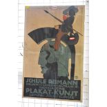 Julius Klinger, a Schule Reimann poster, 69.5 x 45.5cm.
