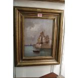 Follower of Jules Noel, a Mediterranean scene, bears signature, further inscribed verso, oil on