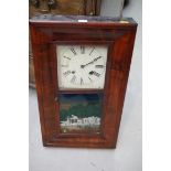 An 19th century American mahogany wall clock, by 'William L Gilbert & Co', 65.5cm high.