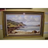 Samuel McLarnon (Irish), 'Murlough Bay, County Antrim', signed, titled verso, oil on canvas, 34 x