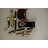 A small quantity of modern wristwatches, to include a boxed Sekonda and three Seiko.