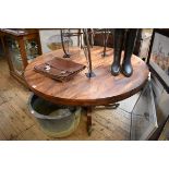 A George IV rosewood circular breakfast table, 127.5cm diameter.
