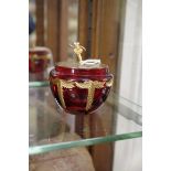 A Theo Faberge limited edition 'Encore Egg', No.401/750, with silver gilt cover, (lacking top half).