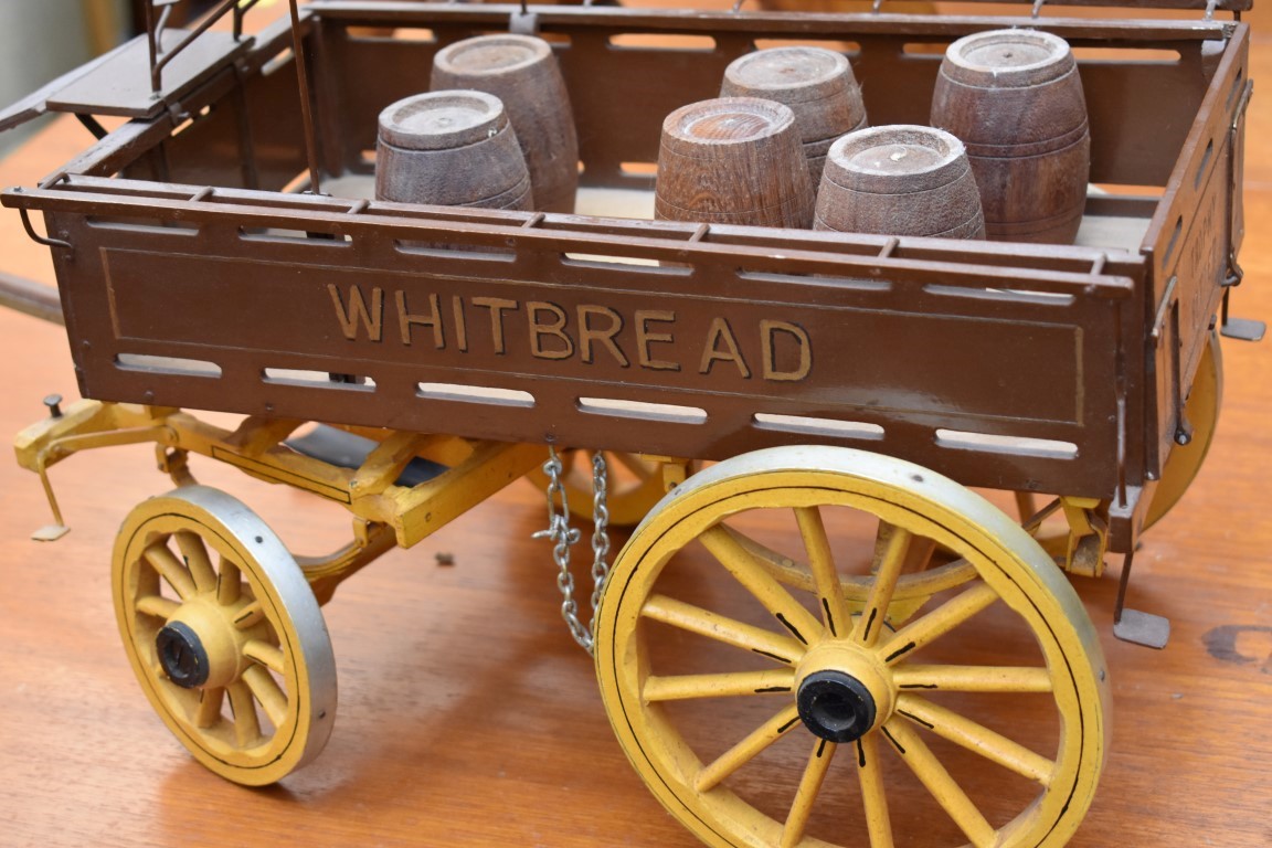 A model Whitbread brewery dray, the cart 35cm long. - Image 2 of 3