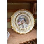 An Aynsley Queen Elizabeth II Coronation plate, 26.5cm diameter.