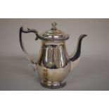 A George lll silver hot water jug,Â by Charles Fox, London 1817, 20.5cm high, 643g all in.