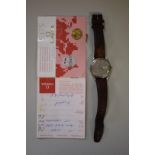 An Omega stainless steel gentlemans quartz wristwatch, cal 1345, movement number 40/687225, on