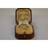 A solitaire diamond gold ring,Â hallmarked 18ct, 1.2ct approximately.