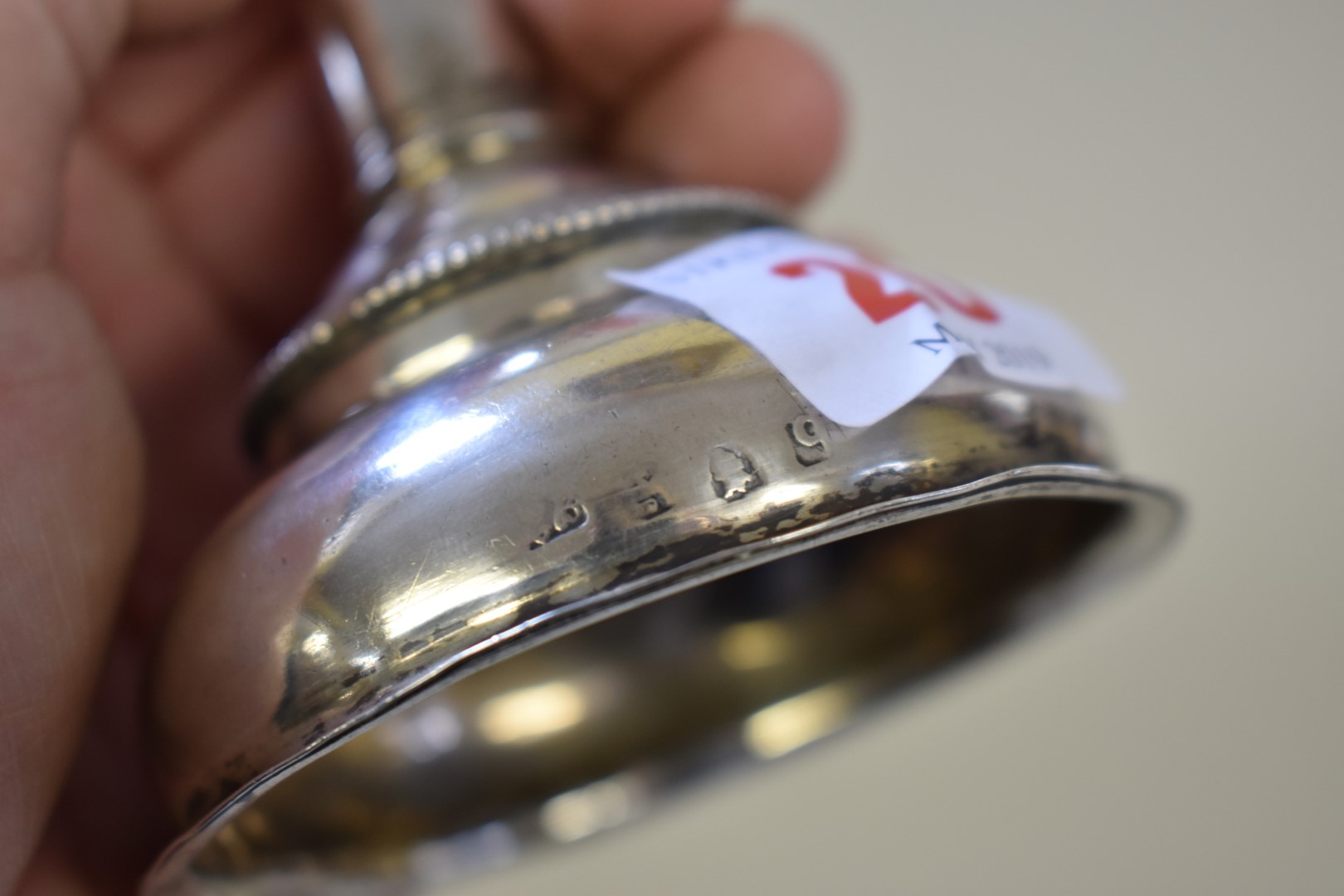 A George III silver wine funnel, marks rubbed Hester Bateman, London 1777, 12cm long. - Image 3 of 3