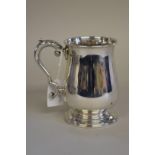 A silver baluster tankard, by Alstons & Hallam,Â London 1933, 12.5cm high, 324g.