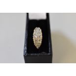 A gypsy set diamond gold ring,Â hallmarked 18ct, approximately 1ct, 3.6g all in.