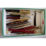 A collection of vintage pens.