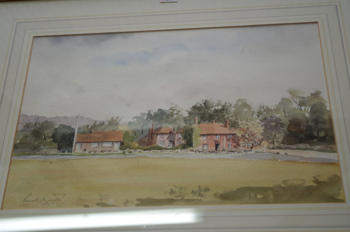 Frank Myatt, 'Lurgashall'; 'Farm Road near Brighton', a pair, each signed, watercolour, 24.5 x 37. - Image 2 of 2