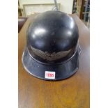 A German Third Reich Luftschutz helmet.