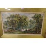 J E Buckley, 'The Picnic'; 'Returning Home', a pair, each signed and dated 1871, watercolour and