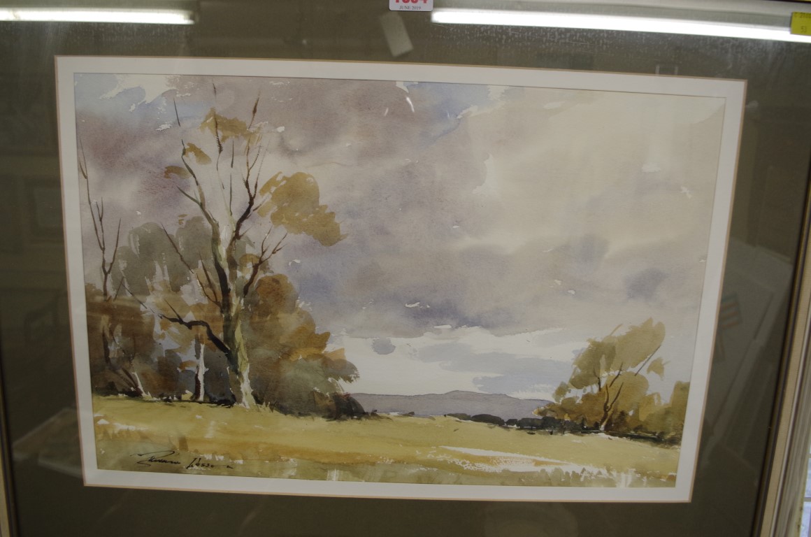 Edward Wesson, 'Iping Common', signed, watercolour, 31.5 x 48cm.