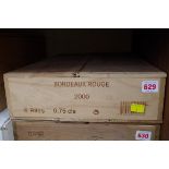 A case of six 75cl bottles of Heritage de Chateau Thieulley, 2000, in owc. (6)PLEASE NOTE: