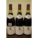 Three 75cl bottles of Hermitage 1974, Parisot. (3)