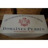 A case of twelve 75cl bottles of Crozes Hermitage, Domaine Perrin, 1999, in oc. (12)PLEASE NOTE: