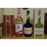 A 75cl bottle of Drambuie, in card box; together with a 1 litre bottle of Paddy Irish whiskey; and a