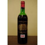 A 75cl bottle of Chateau Palmer Margaux 1979.