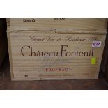 A case of twelve 75cl bottles of Chateau Fontenil, 2003, in owc. (12)PLEASE NOTE: ADDITIONAL VAT