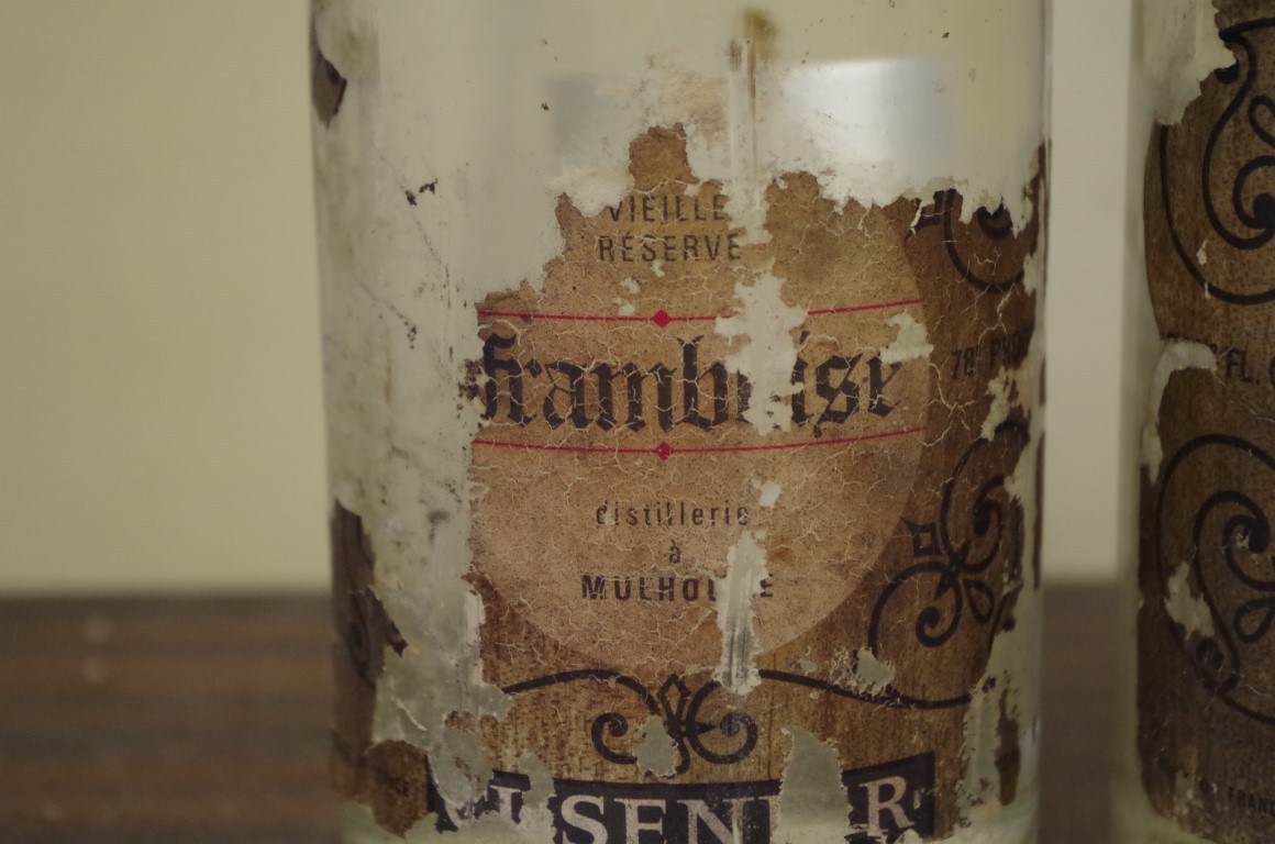 Two 24 1/2 fl.oz. bottles of Cusenier Framboise Vieille Reserve. (2) - Image 4 of 4