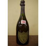 A 75cl bottle of Dom Perignon 1973 vintage champagne.