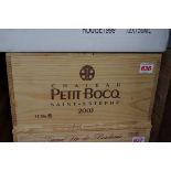 A case of twelve 75cl bottles of Chateau Petit Bocq, 2003, in owc. (12)PLEASE NOTE: ADDITIONAL VAT