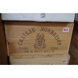 A case of twelve 75cl bottles of Chateau Monbrison, 1986, in owc. (12)PLEASE NOTE: ADDITIONAL VAT ON